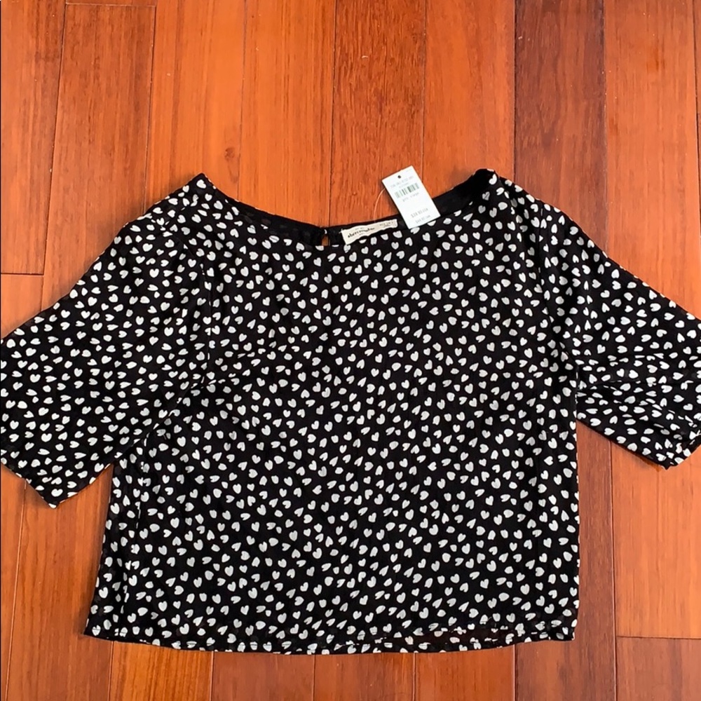 NWT Abercrombie Kids Heart Blouse